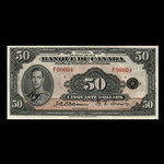 Canada, Bank of Canada, 50 dollars : 1935