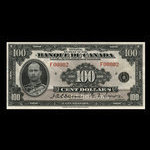 Canada, Bank of Canada, 100 dollars <br /> 1935