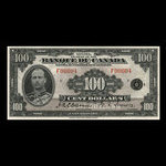 Canada, Bank of Canada, 100 dollars <br /> 1935