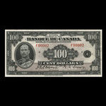 Canada, Bank of Canada, 100 dollars <br /> 1935