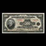 Canada, Bank of Canada, 500 dollars : 1935