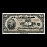 Canada, Bank of Canada, 500 dollars <br /> 1935