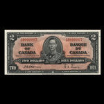 Canada, Bank of Canada, 2 dollars <br /> January 2, 1937