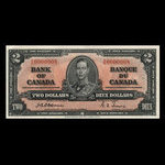 Canada, Bank of Canada, 2 dollars <br /> January 2, 1937