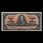 Canada, Bank of Canada, 2 dollars <br /> January 2, 1937