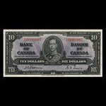 Canada, Bank of Canada, 10 dollars <br /> January 2, 1937