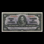 Canada, Bank of Canada, 10 dollars <br /> January 2, 1937