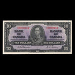 Canada, Bank of Canada, 10 dollars <br /> January 2, 1937