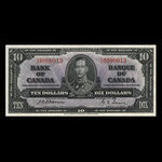 Canada, Bank of Canada, 10 dollars : January 2, 1937