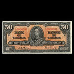 Canada, Bank of Canada, 50 dollars : January 2, 1937