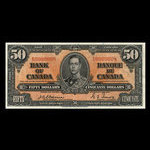 Canada, Bank of Canada, 50 dollars <br /> January 2, 1937