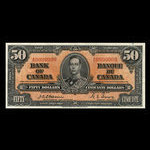 Canada, Bank of Canada, 50 dollars <br /> January 2, 1937