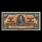 Canada, Bank of Canada, 50 dollars <br /> January 2, 1937