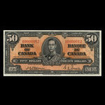 Canada, Bank of Canada, 50 dollars <br /> January 2, 1937