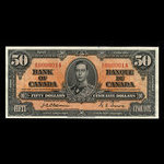 Canada, Bank of Canada, 50 dollars : January 2, 1937