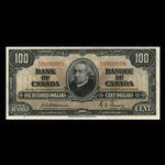 Canada, Bank of Canada, 100 dollars <br /> January 2, 1937