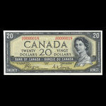 Canada, Bank of Canada, 20 dollars <br /> 1954