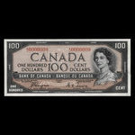 Canada, Bank of Canada, 100 dollars : 1954