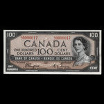 Canada, Bank of Canada, 100 dollars : 1954