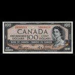 Canada, Bank of Canada, 100 dollars : 1954