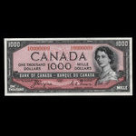 Canada, Bank of Canada, 1,000 dollars : 1954