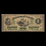 Canada, Dominion of Canada, 1 dollar <br /> July 1, 1870