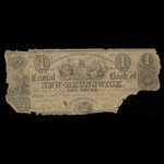 Canada, Central Bank of New Brunswick, 1 pound : May 1, 1847