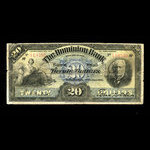 Canada, Dominion Bank, 20 dollars : October 1, 1909