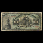 Canada, Home Bank of Canada, 10 dollars : March 1, 1904