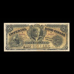 Canada, Imperial Bank of Canada, 5 dollars : January 1, 1910