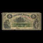 Canada, Pictou Bank, 5 dollars : January 2, 1874