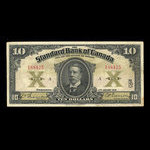 Canada, Standard Bank of Canada, 10 dollars : January 2, 1919