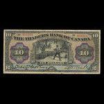 Canada, Traders Bank of Canada, 10 dollars : January 2, 1909