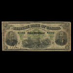 Canada, Western Bank of Canada, 5 dollars : October 2, 1882