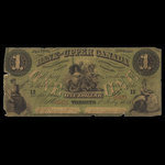 Canada, Bank of Upper Canada (York), 1 dollar : July 1, 1859