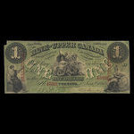 Canada, Bank of Upper Canada (York), 1 dollar : January 1, 1861