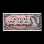 Canada, Bank of Canada, 1,000 dollars : 1954