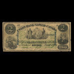 Canada, Union Bank of Lower Canada, 2 dollars : March 1, 1866