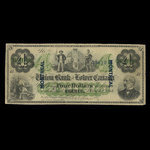 Canada, Union Bank of Lower Canada, 4 dollars : March 1, 1866