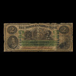 Canada, Royal Canadian Bank, 2 dollars : July 26, 1865