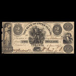 Canada, Bank of Upper Canada (York), 2 dollars : June 5, 1838