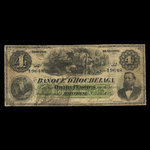 Canada, Banque d'Hochelaga, 4 piastres : July 2, 1877