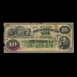 Canada, Royal Canadian Bank, 10 dollars : July 1, 1872