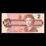 Canada, Bank of Canada, 2 dollars : 1986