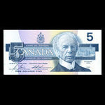 Canada, Bank of Canada, 5 dollars <br /> 1986