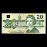 Canada, Bank of Canada, 20 dollars : 1991