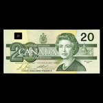 Canada, Bank of Canada, 20 dollars : 1991