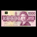 Canada, Bank of Canada, 1,000 dollars : 1988