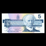 Canada, Bank of Canada, 5 dollars <br /> 1986