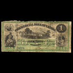 Canada, Commercial Bank of Canada, 1 dollar : January 2, 1860